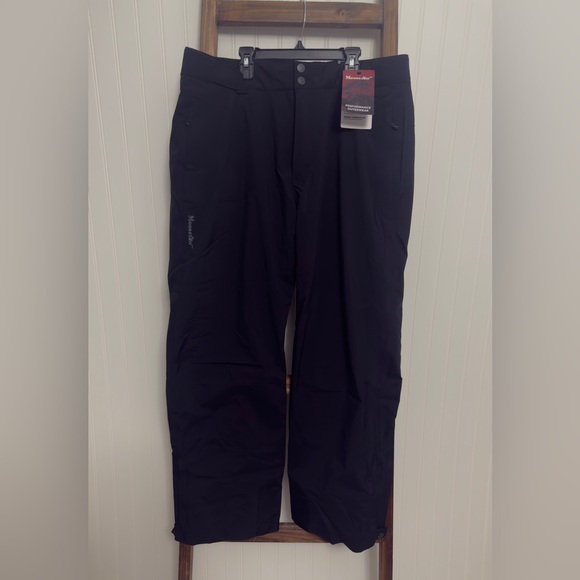 Moosejaw Insulated Waterproof 2-Layer Shell Fabric Ski Snow Pants Black Large - Picture 1 of 8